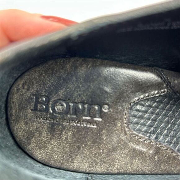 Born Women's Arletta Gray Leather Cap Toe Oxford Brogue Lace Up Shoes Size 8 - Picture 13 of 15